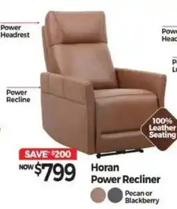 Tepperman's Horan Power Recliner offer