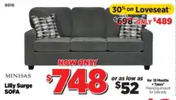 Surplus Furniture Lilly Surge SOFA offer