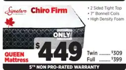 Surplus Furniture Chiro Firm Queen Mattress offer