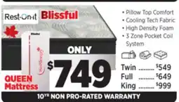 Surplus Furniture RestOnIt Blissful Mattress offer