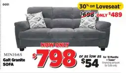 Surplus Furniture Galt Granite Sofa offer