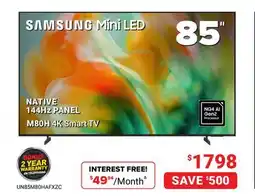 Visions Electronics SAMSUNG Mini LED 85 M80H 4K Smart TV offer