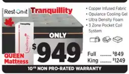 Surplus Furniture Tranquillity Queen Mattress-In-A-Box offer