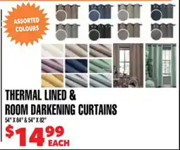 Len's Mill Stores THERMAL LINED & ROOM DARKENING CURTAINS offer