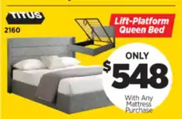 Surplus Furniture Lift-Platform Queen Bed offer