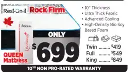 Surplus Furniture Rock Queen Mattress-In-A-Box offer