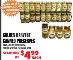 Len's Mill Stores GOLDEN HARVEST CANNED PRESERVES offer