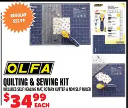 Len's Mill Stores OLFA QUILTING & SEWING KIT offer