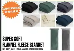Len's Mill Stores SUPER SOFT FLANNEL FLEECE BLANKET offer