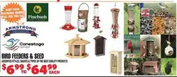 Len's Mill Stores ARMSTRONG CONESTOGA BIRD FEEDERS & SEED offer