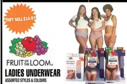 Len's Mill Stores FRUIT OF THE LOOM LADIES UNDERWEAR offer