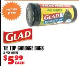 Len's Mill Stores TIE TOP GARBAGE BAGS offer