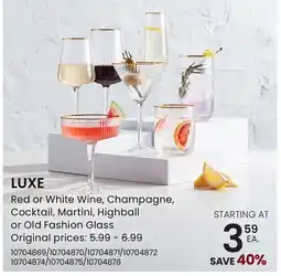 Stokes LUXE Red or White Wine offer