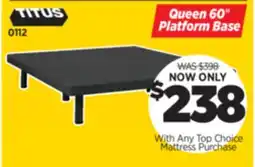 Surplus Furniture Queen 60 Platform Base offer