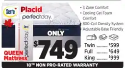 Surplus Furniture Serta Perfect Day Placid Firm Queen Mattress-In-A-Box offer