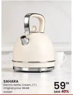 Stokes SAHARA Electric Kettle, Cream offer