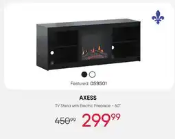 Meubles RD AXESS TV Stand with Electric Fireplace - 60 offer