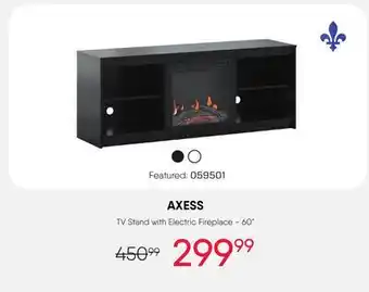 Meubles RD AXESS TV Stand with Electric Fireplace - 60 offer