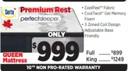 Surplus Furniture Serta Perfect Sleeper Premium Rest Plush Queen Mattress offer