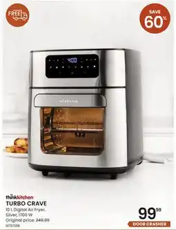 Stokes thinkKitchen TURBO CRAVE 10 L Digital Air Fryer offer