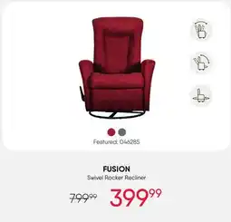 Meubles RD FUSION Swivel Rocker Recliner offer
