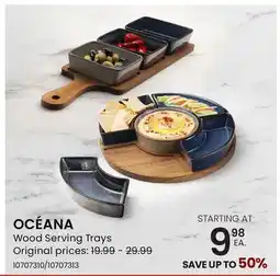 Stokes OCÉANA Wood Serving Trays offer