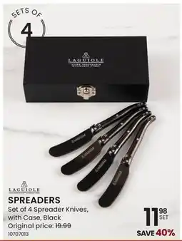 Stokes SPREADERS Set of 4 Spreader Knives with Case offer