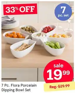 Kitchen Stuff Plus 7 Pc. Flora Porcelain Dipping Bowl Set offer