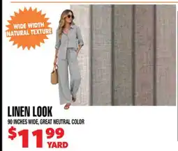 Len's Mill Stores LINEN LOOK offer