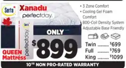 Surplus Furniture Serta Perfect Day Xanadu Plush Queen Mattress In-A-Box offer