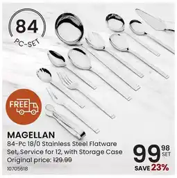 Stokes MAGELLAN 84-Pc 18/0 Stainless Steel Flatware Set offer