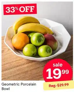 Kitchen Stuff Plus Geometric Porcelain Bowl offer