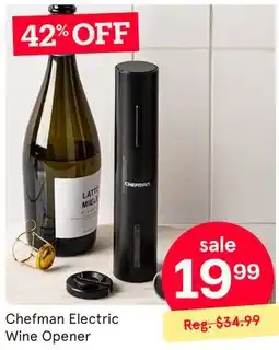 Kitchen Stuff Plus Chefman Electric Wine Opener offer