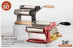 Stokes SCARLET OR OAK Red or Black Pasta Machine offer
