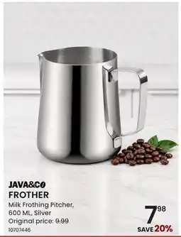 Stokes JAVA&CO FROTHER Milk Frothing Pitcher offer