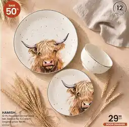 Stokes HAMISH 12-Pc Porcelain Dinnerware Set offer