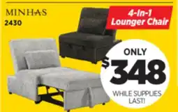 Surplus Furniture 4-In-1 Convertible Chairs offer