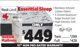 Surplus Furniture Essential Sleep Queen Rolled Mattress offer
