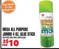 Len's Mill Stores MEGA ALL PURPOSE JUMBO 4 OZ. GLUE STICK offer