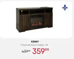 Meubles RD Kenny TV Stand with Electric Fireplace - 54 offer