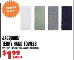 Len's Mill Stores JACQUARD TERRY HAND TOWELS offer