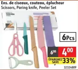 Sushi Shop Scissors, Paring knife, Peeler Set offer