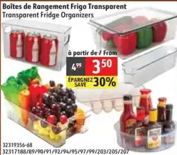 Sushi Shop Transparent Fridge Organizers offer