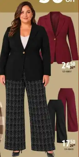 Sushi Shop Plus Size Blazer and Pants offer