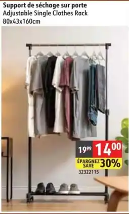 Sushi Shop Adjustable Single Clothes Rack offer