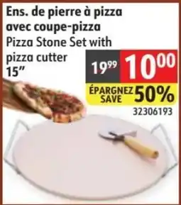 Sushi Shop Pizza Stone Set with pizza cutter 15" offer