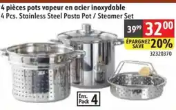 Sushi Shop 4 Pcs. Stainless Steel Pasta Pot / Steamer Set offer