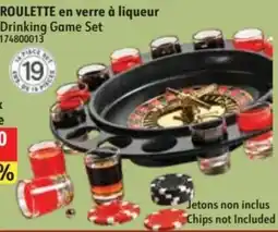 Sushi Shop Roulette en verre à liqueur Drinking Game Set offer