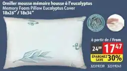Sushi Shop Memory Foam Pillow Eucalyptus Cover offer