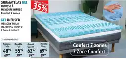 Sushi Shop Surmatelas gel mousse à mémoire infusé offer